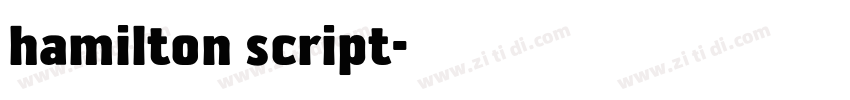 hamilton script字体转换